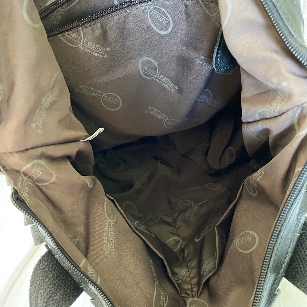 Amerileather Black Leather Tote - Picture 13 of 15
